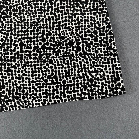 George Womens XL 16-18 Black White‎ Polka Dot Sleeveless Button Up Blouse Tank - Picture 5 of 12